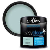 Homebase Interior Crown Easyclean Bathroom Paint Soft Duck Egg 2.5 L
