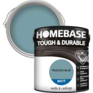 Homebase Paint Homebase Tough & Durable Matt Paint - Peacock Blue 2.5L