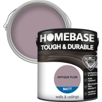 Homebase Homebase Paint Homebase Tough & Durable Matt Paint - Antique Plum 2.5L