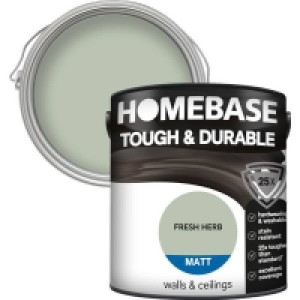 Homebase Paint Homebase Tough & Durable Matt Paint - Fresh Herb 2.5L