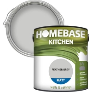 Homebase Paint Homebase Kitchen Matt Paint - Feather Grey 2.5L