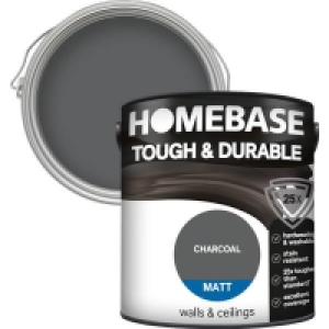 Homebase Paint Homebase Tough & Durable Matt Paint - Charcoal 2.5L