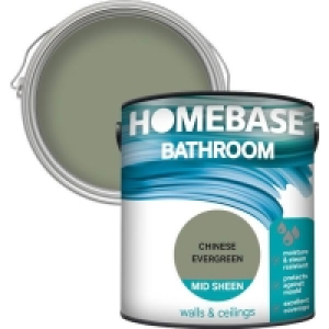 Homebase Paint Homebase Bathroom Mid Sheen Paint - Chinese Evergreen 2.5L