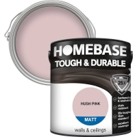 Homebase Homebase Paint Homebase Tough & Durable Matt Paint - Hush Pink 2.5L
