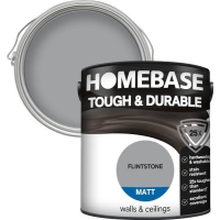 Homebase Homebase Paint Homebase Tough & Durable Matt Paint - Flintstone 2.5L