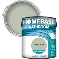 Homebase Homebase Paint Homebase Bathroom Mid Sheen Paint - Fresh Herb 2.5L
