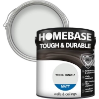 Homebase Homebase Paint Homebase Tough & Durable Matt Paint - White Tundra 2.5L