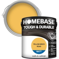Homebase Homebase Paint Homebase Tough & Durable Matt Paint - Yellow Brick Road 2.5L