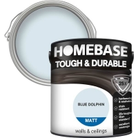 Homebase Homebase Paint Homebase Tough & Durable Matt Paint - Blue Dolphin 2.5L