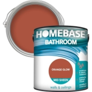 Homebase Paint Homebase Bathroom Mid Sheen Paint - Orange Glow 2.5L