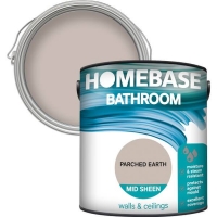 Homebase Homebase Paint Homebase Bathroom Mid Sheen Paint - Parched Earth 2.5L