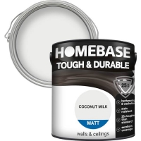Homebase Homebase Paint Homebase Tough & Durable Matt Paint - Coconut Milk 2.5L