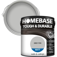 Homebase Homebase Paint Homebase Tough & Durable Matt Paint - Grey Fox 2.5L