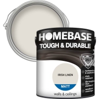 Homebase Homebase Paint Homebase Tough & Durable Matt Paint - Irish Linen 2.5L