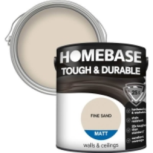 Homebase Paint Homebase Tough & Durable Matt Paint - Fine Sand 2.5L