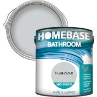 Homebase Homebase Paint Homebase Bathroom Mid Sheen Paint - Silver Cloud 2.5L