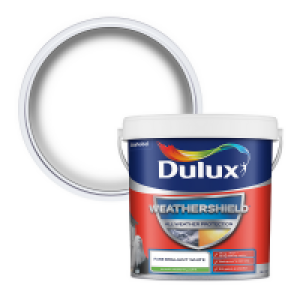 Dulux Weathershield Smooth Masonry Paint - Pure Brilliant Wh £26.00