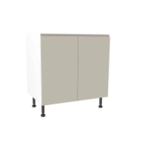 Homebase Yes Handleless Cashmere Gloss 800mm Base Unit