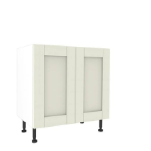 Homebase Yes Timber Shaker Ivory 800mm Base Unit