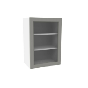 Yes Timber Shaker Grey 500mm Glass Wall Unit