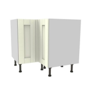 Yes Timber Shaker Ivory 935mm Corner Base Unit