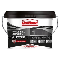 Homebase Unibond UniBond UltraForce Wall Tile Grout Black Glitter 3.2kg