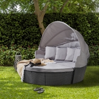 HomeBargains  The Outdoor Living Collection: Venice Round Outdoor Day Bed 