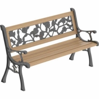 RobertDyas  Garden Vida Rose Style 3-seater Wooden Garden Bench
