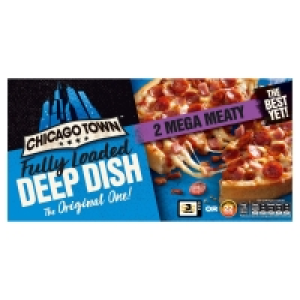 Chicago Town Fully Loaded Deep Dish Mega Meaty Pizzas 2 x 15 £1.75