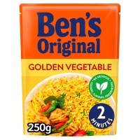 Iceland  Bens Original Golden Vegetable Microwave Rice 250g