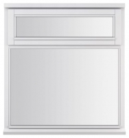 Wickes  White Double Glazed Timber Casement Window - 2-Lite Top Hung
