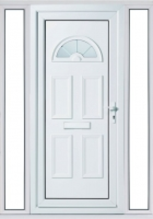 Wickes  Euramax Carolina 2 Sidelight Left Hand Hung uPVC White Door 