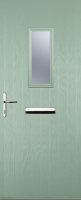 Wickes  Euramax 1 Square Right Hand Chartwell Green Composite Door -
