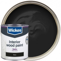 Wickes  Wickes Quick Dry Satinwood Black 750ml