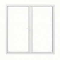 Wickes  JCI Aluminium French Door White Outwards Opening 2090 x 1490