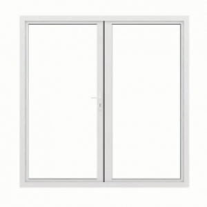 JCI Aluminium French Door White Outwards Opening 2090 x 1490