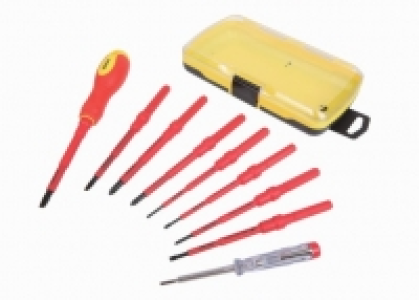 Wickes  Wickes Multi Bit VDE 9 Piece Screwdriver