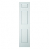 Wickes  Wickes Lincoln White Grained Moulded 3 Panel Internal Door -