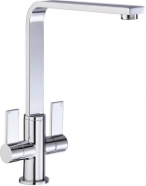 Wickes  Abode Quantic Dual Lever Monobloc Sink Mixer Tap - Chrome