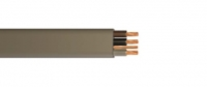 Time 3 Core & Earth Cable - Grey 1.0mm2 x 50m