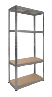 Wickes  Rb Boss Galvanised Shelf Kit 4 Wood Shelves - 1600 x 750 x 3