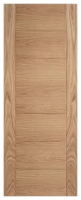 Wickes  LPD Internal Carini 7 Panel Unfinished Oak FD30 Fire Door - 