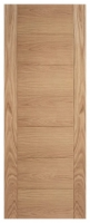 Wickes  LPD Internal Carini 7 Panel Unfinished Oak FD30 Fire Door - 