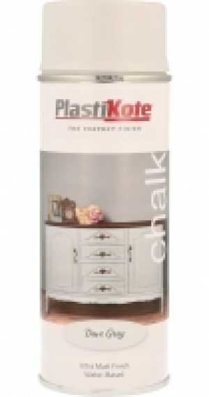 Wickes  Plastikote Chalk Finish Spray Paint - Dove Grey 400ml