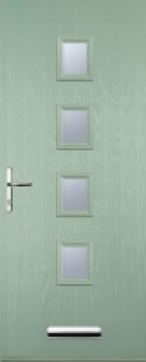 Euramax 4 Square Right Hand Chartwell Green Composite Door -
