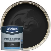 Wickes  Wickes Midnight Black - No.255 Vinyl Matt Emulsion Paint - 2