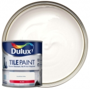 Wickes  Dulux Tile Paint - Pure Brilliant White - 600ml