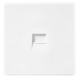 Wickes Single Slimline Secondary Telephone Socket - White