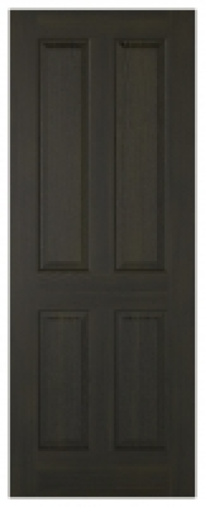 Wickes  LPD Internal Regency 4 Panel Pre-Finished Smoked Oak FD30 Fi