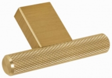 Wickes Dalston Textured T Knob Handle - Brass 60mm